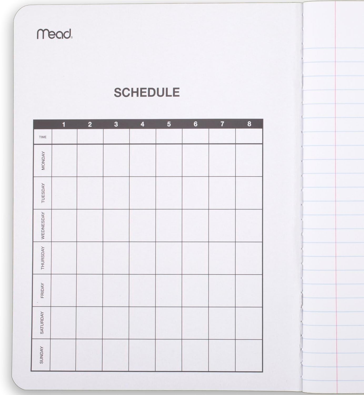 Composition Notebook, Wide Ruled 7.5" X 9.75" Paper, 100 Sheets, Assorted Colors, 6 Pack (950054-ECM)