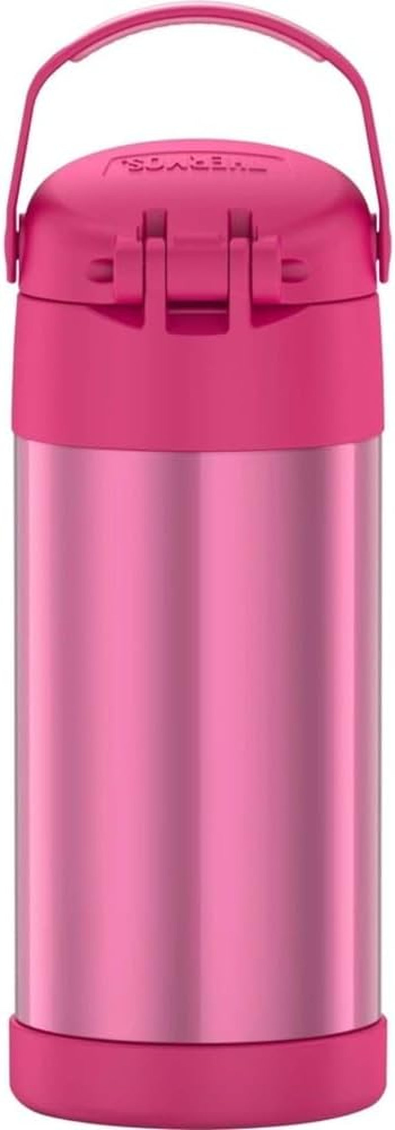 FUNTAINER Water Bottle with Straw, 12Oz, Pink