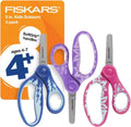 5" Softgrip Kids Blunt-Tip Safety Scissors, Ages 4-7, Blue, 3-Pack