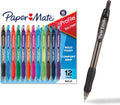 Paper Mate Profile Retractable Ballpoint Pens, Bold Point (1.4Mm), Assorted Colors, 12 Count - Back to School, Office, Teacher Supplies