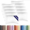 Queen Pillow Cases Set of 10 - Ultra Soft Cozy Pillowcase Covers - White | Hotel Quality, Comfortable Bedding for Women, Men, Kids & Teens, Machine Washable Pillow Protectors, 10 Piece Set, Queen Size