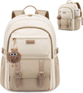 School Backpack for Girls, Bookbag with 15.6" Laptop Compartment | Cute Aesthetic Backpack with Anti-Theft Pocket & 40Oz Water Bottle Holder Lightweight Waterproof Back to School Bookbag