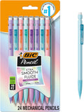 Xtra-Smooth Pastel Mechanical Pencils, Medium Point, 0.7Mm, 24-Count | Bulk Pack for School or Office Use | Smooth Writing Experience | No. 2 Lead for Standardized Tests