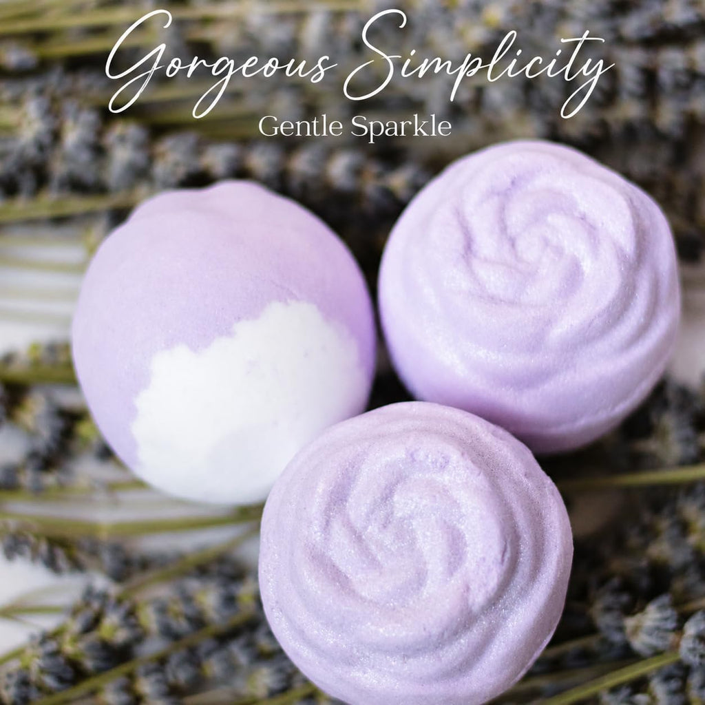 Lavender Dreams Bath Bombs for Women, 12 Organic Flower Bath Bombs, Soft Lavender Bath Bombs, Womens Bath Bombs Gift, Lush Bath Bombs for Girls, Relaxing Bathbombs, Bath Balls