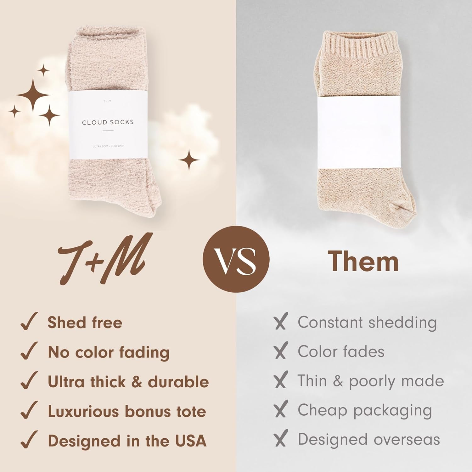 Warm & Cozy Ultra-Luxe Cloud Sock, Gift for Women & Men