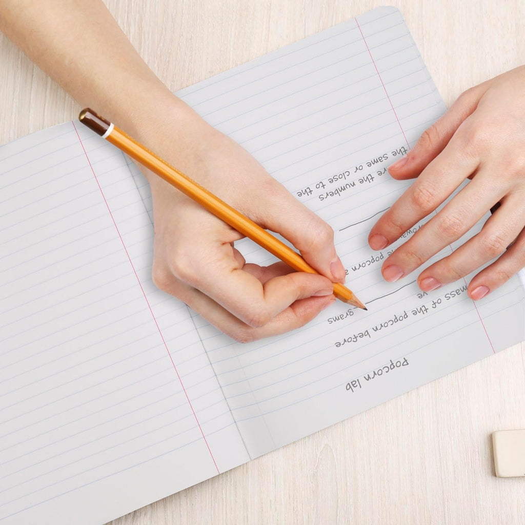 Composition Notebook, Wide Ruled 7.5" X 9.75" Paper, 100 Sheets, Assorted Colors, 6 Pack (950054-ECM)