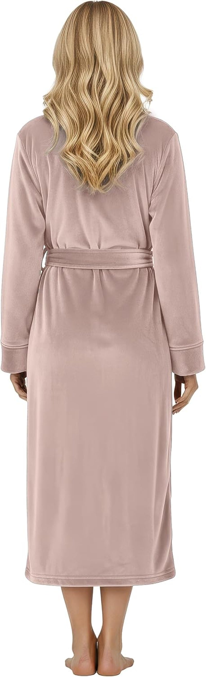Premium Plush Fleece Robes for Women Fluffy Soft Long Bathrobe