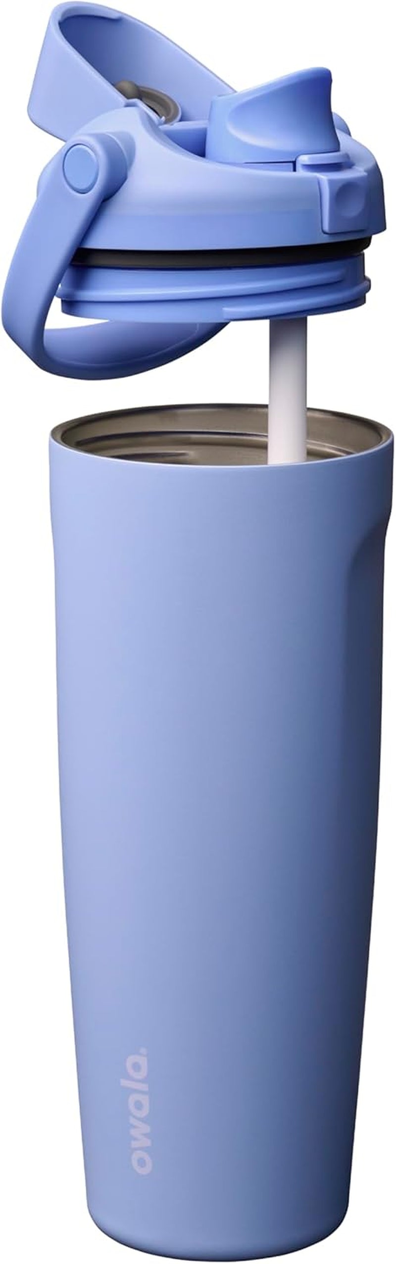 Owala Freesip Sway Insulated Stainless Steel Water Bottle with Two-Way Spout, Built-In Straw and Bucket Handle, Made for Travel, School, and Sports, 30Oz, BPA Free, Leak Proof, Out of the Blue