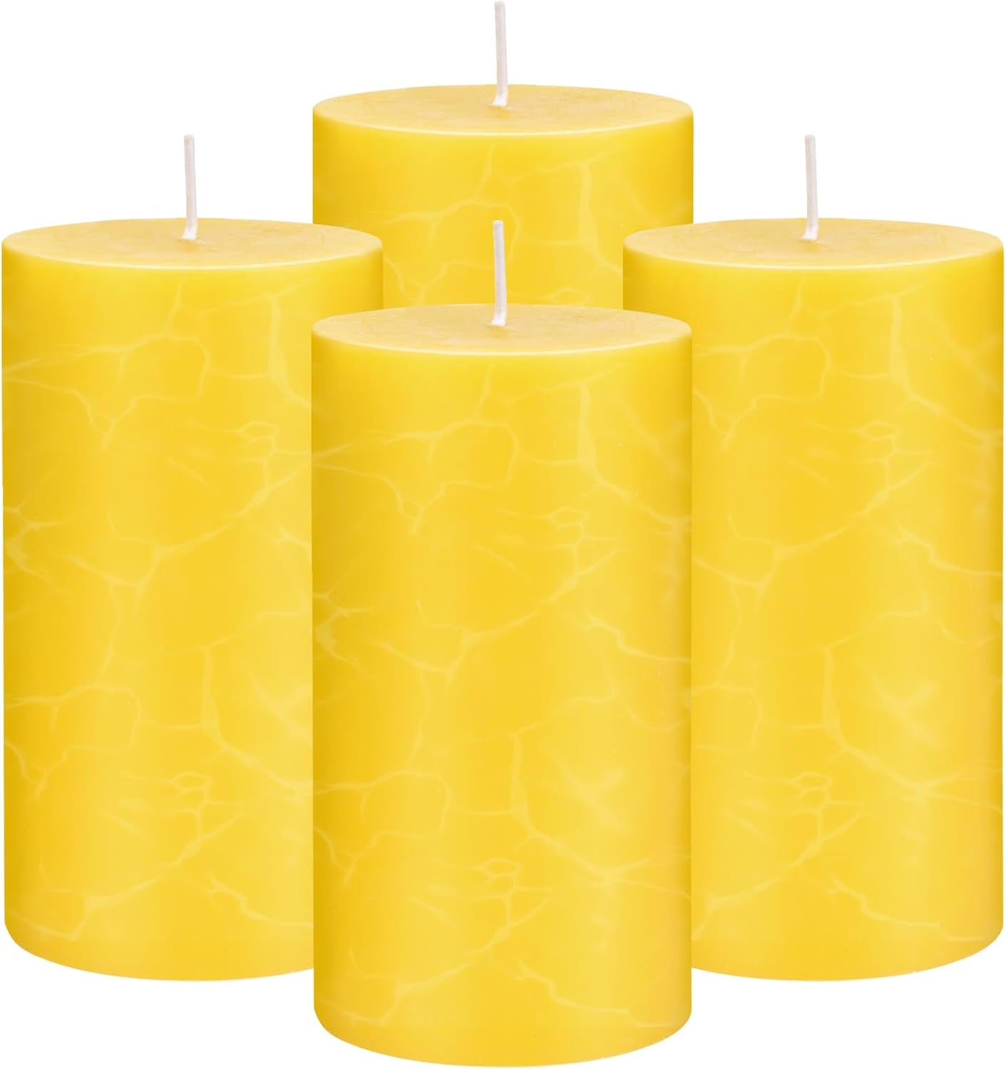Citronella Candles Outdoor - Large Citronella Pillar Candles for Patio, 2X4 Inch, Burns up to 320 Hours, Soy Wax Candles,Backyard, Garden, Porch, Deck, Aromatherapy Candles