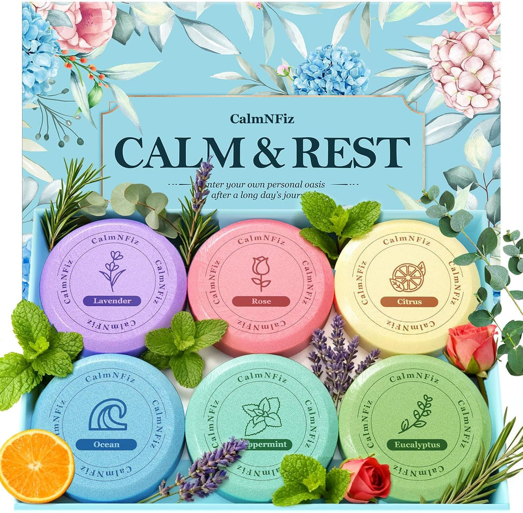 6 Pack Shower Steamers Aromatherapy, Birthday Gifts for Women Men, Mother’S Day Gifts for Wife Mom Grandma Daughter Teen, Relaxation Self Care Natural Essential Oil