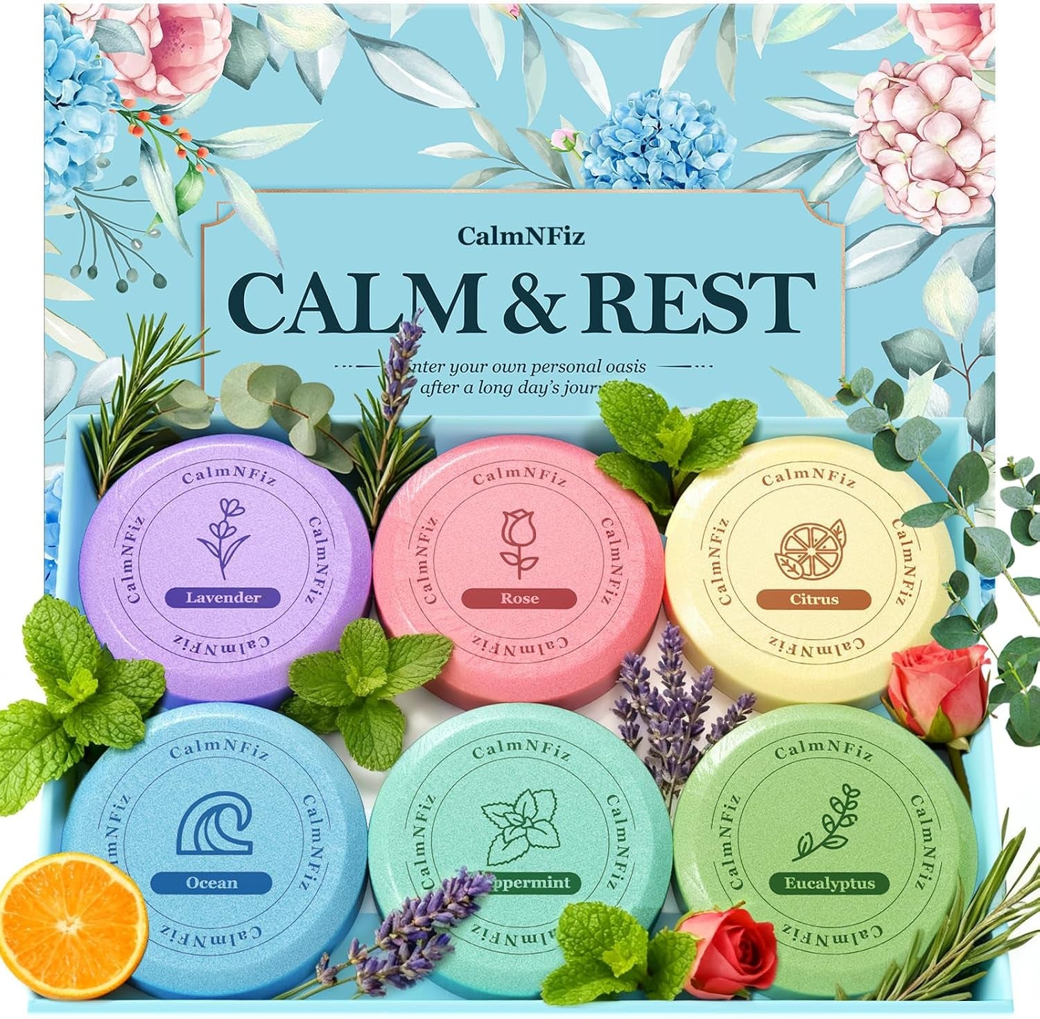 6 Pack Shower Steamers Aromatherapy, Birthday Gifts for Women Men, Mother’S Day Gifts for Wife Mom Grandma Daughter Teen, Relaxation Self Care Natural Essential Oil