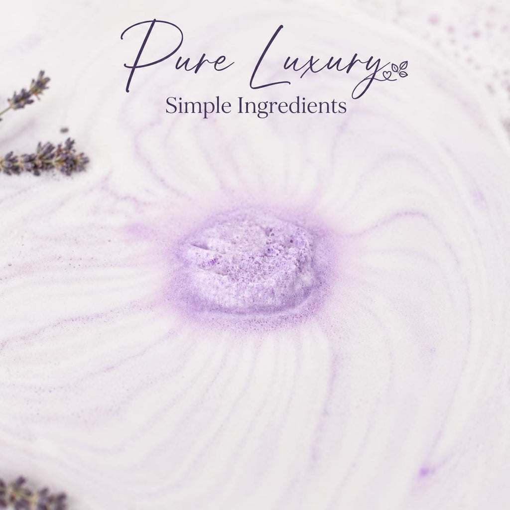 Lavender Dreams Bath Bombs for Women, 12 Organic Flower Bath Bombs, Soft Lavender Bath Bombs, Womens Bath Bombs Gift, Lush Bath Bombs for Girls, Relaxing Bathbombs, Bath Balls
