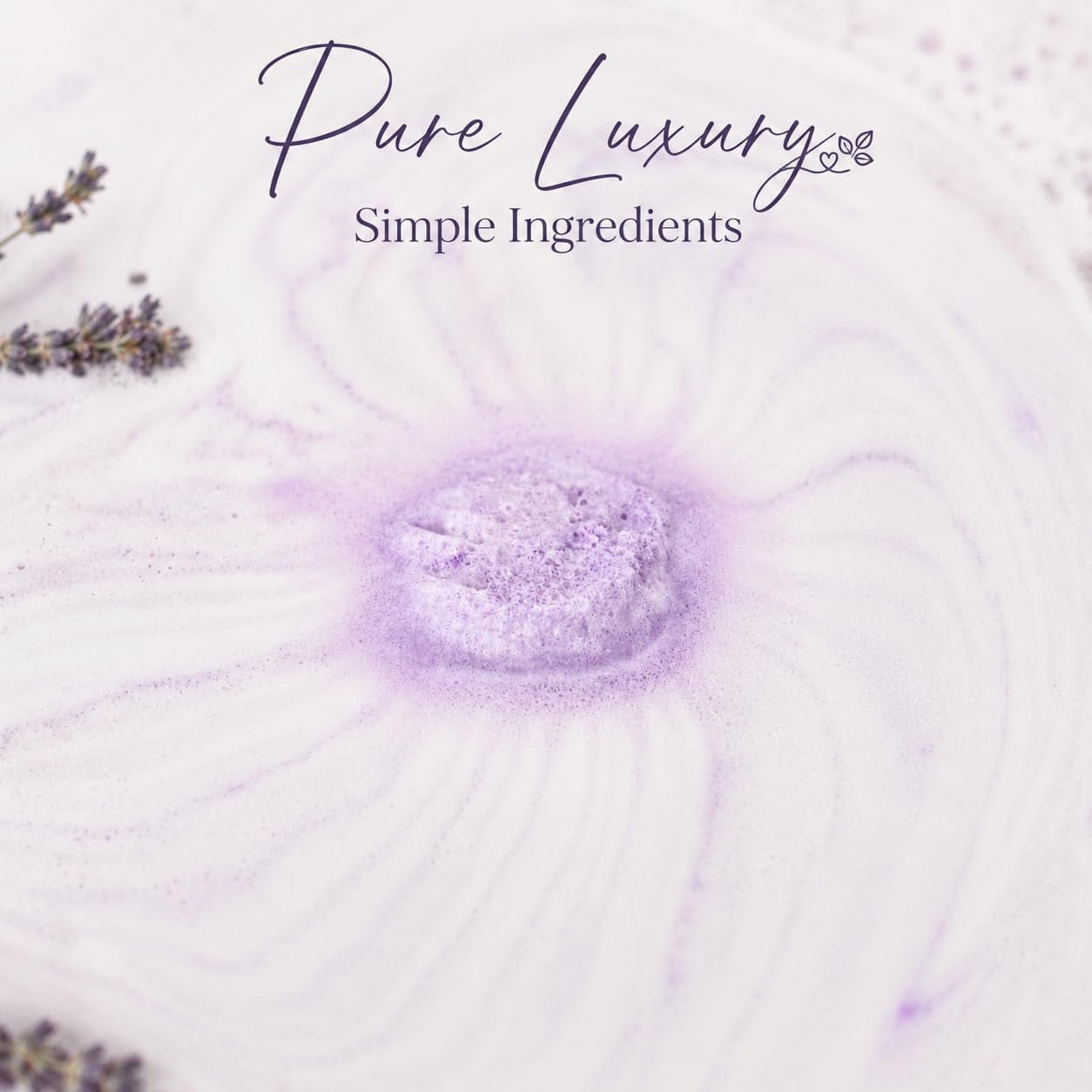 Lavender Dreams Bath Bombs for Women, 12 Organic Flower Bath Bombs, Soft Lavender Bath Bombs, Womens Bath Bombs Gift, Lush Bath Bombs for Girls, Relaxing Bathbombs, Bath Balls