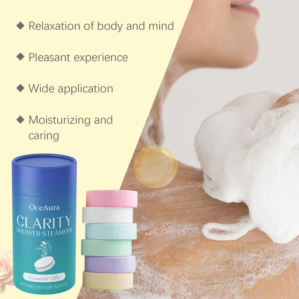 Shower Steamers Aromatherapy Long Lasting Lavender Rose Fragrance Relaxing Mind Body Soothing Shower Steamers Tablets