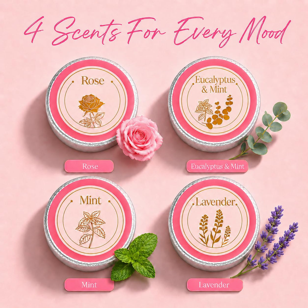 Shower Steamers Aromatherapy, Birthday Pink Gift for Women Grandma Mom Wife | Shower Bombs Natural Essential Oil Self Care SPA Relaxation, Boo Basket Chirstmas Stocking Stuffers Gift for Women Mom Wife