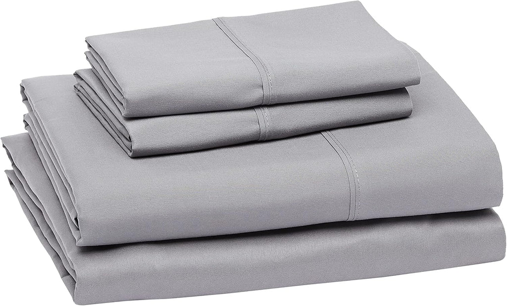 Lightweight Super Soft, Wrinkle-Free, Breathable Luxury Microfiber 4 Piece Bed Sheet Set with 14-Inch Deep Pockets, Full, Dark Gray, Solid