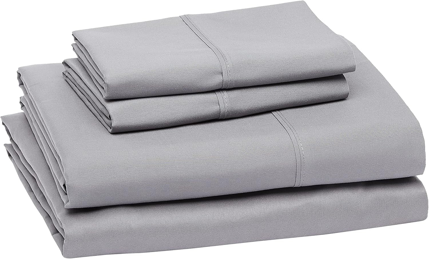 Lightweight Super Soft, Wrinkle-Free, Breathable Luxury Microfiber 4 Piece Bed Sheet Set with 14-Inch Deep Pockets, Full, Dark Gray, Solid