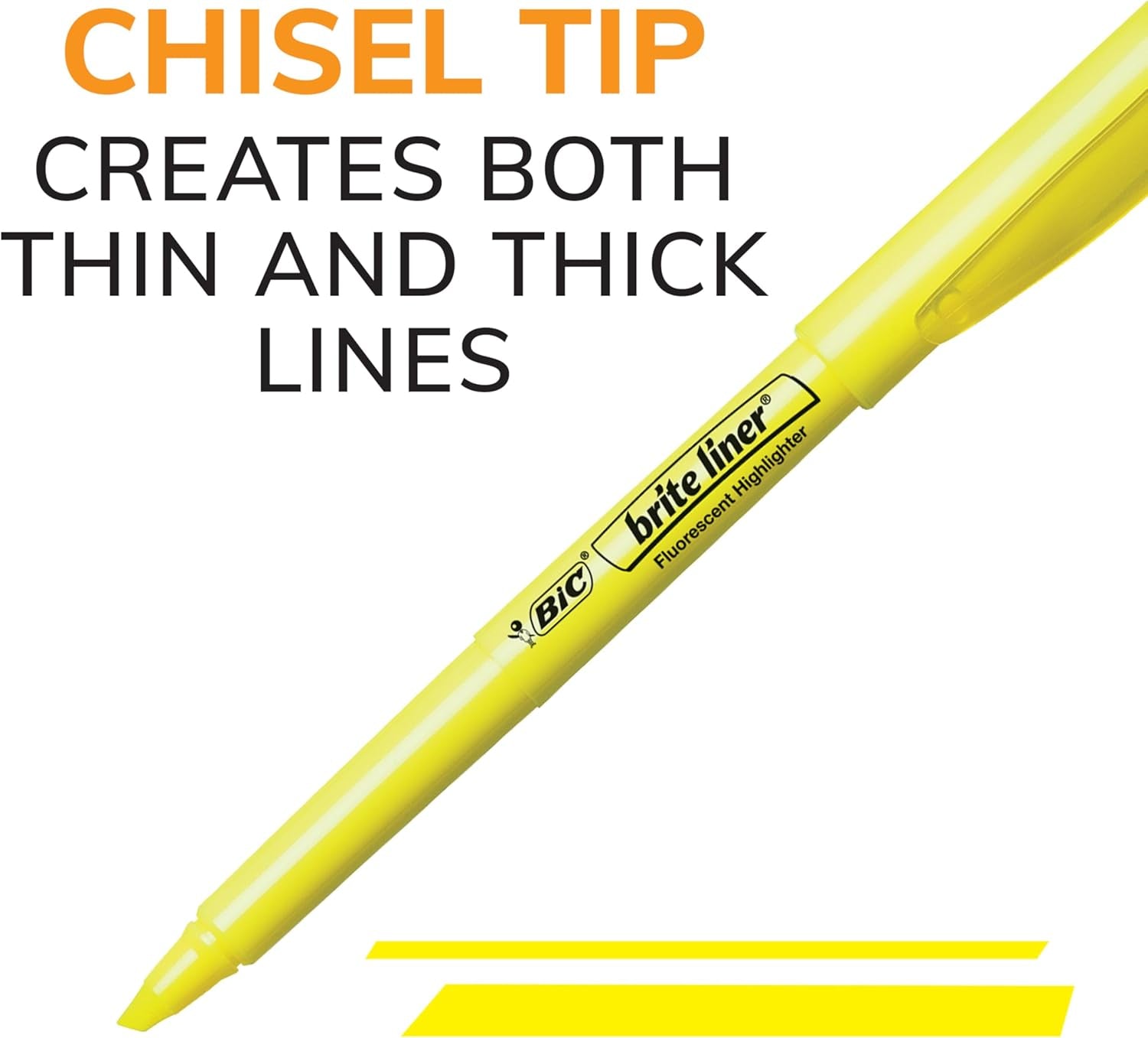 Brite Liner Highlighters, Chisel Tip, 5-Count Pack, Assorted Colors