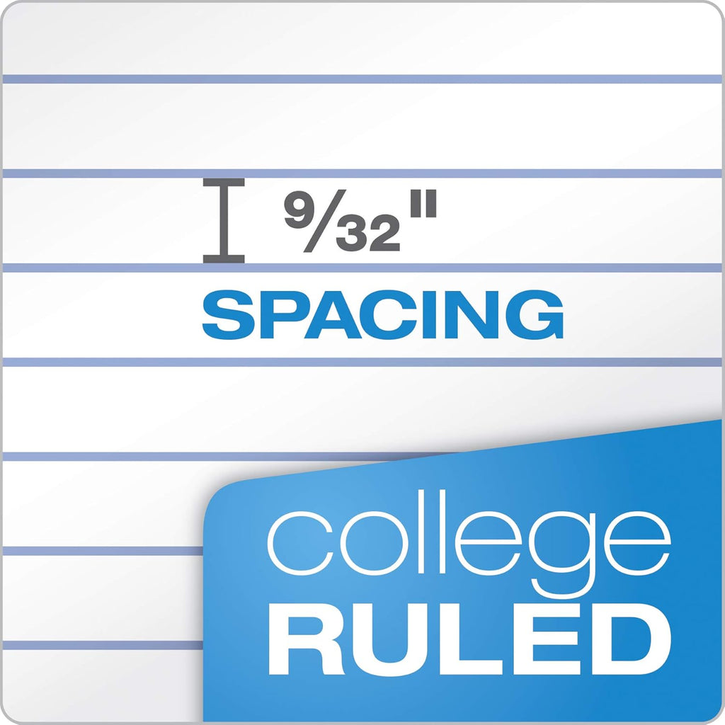 Spiral Notebook 6 Pack, 1 Subject, College Ruled Paper, 8 X 10-1/2 Inch, Color Assortment Design May Vary (65007)