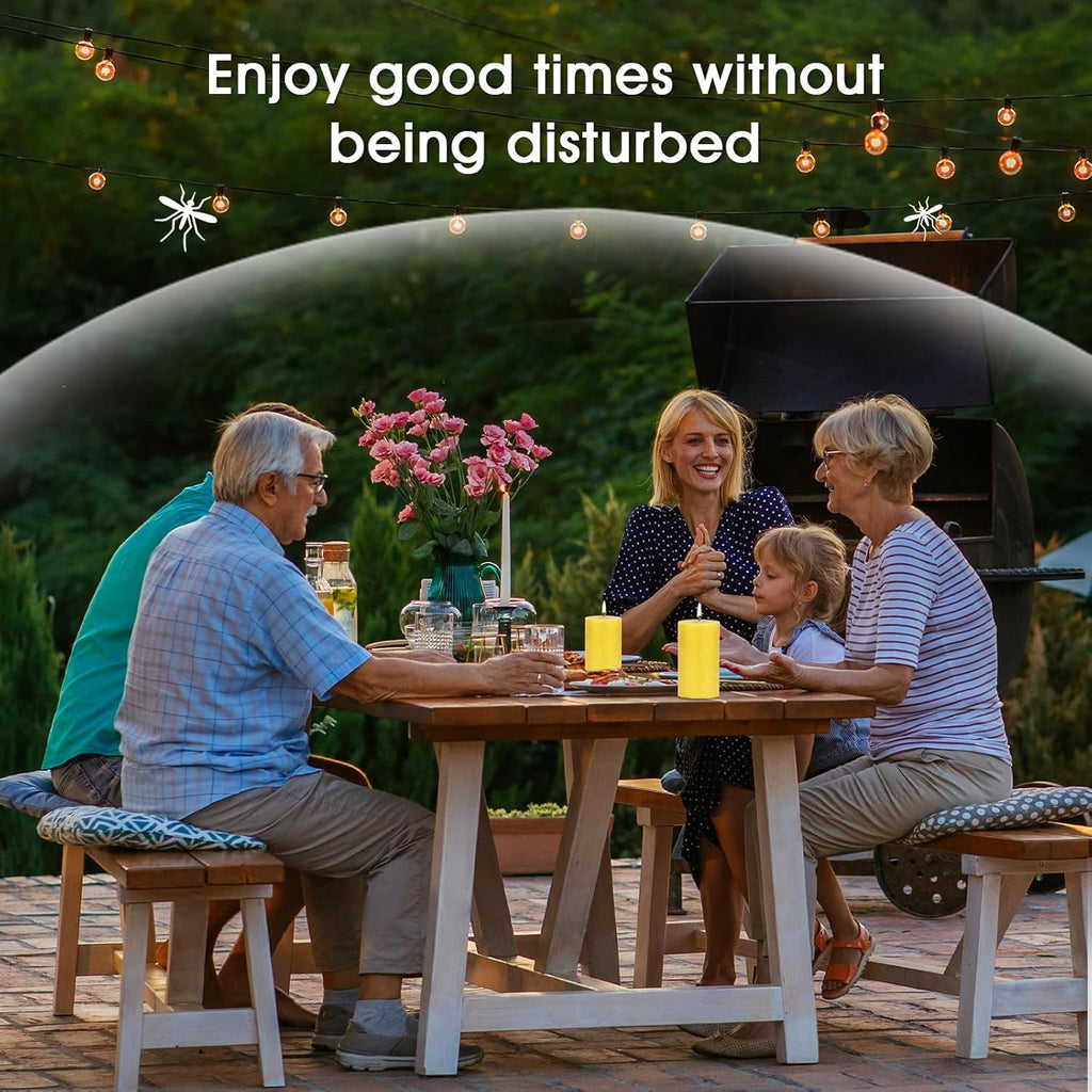 Citronella Candles Outdoor - Large Citronella Pillar Candles for Patio, 2X4 Inch, Burns up to 320 Hours, Soy Wax Candles,Backyard, Garden, Porch, Deck, Aromatherapy Candles