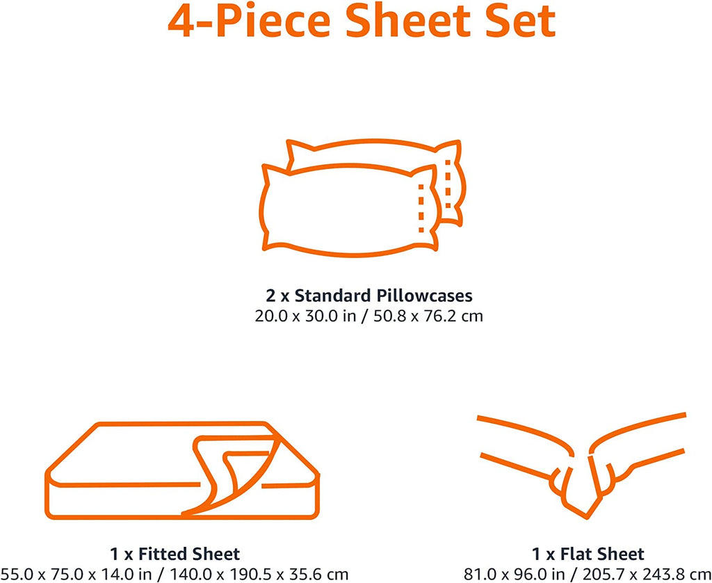 Lightweight Super Soft, Wrinkle-Free, Breathable Luxury Microfiber 4 Piece Bed Sheet Set with 14-Inch Deep Pockets, Full, Dark Gray, Solid