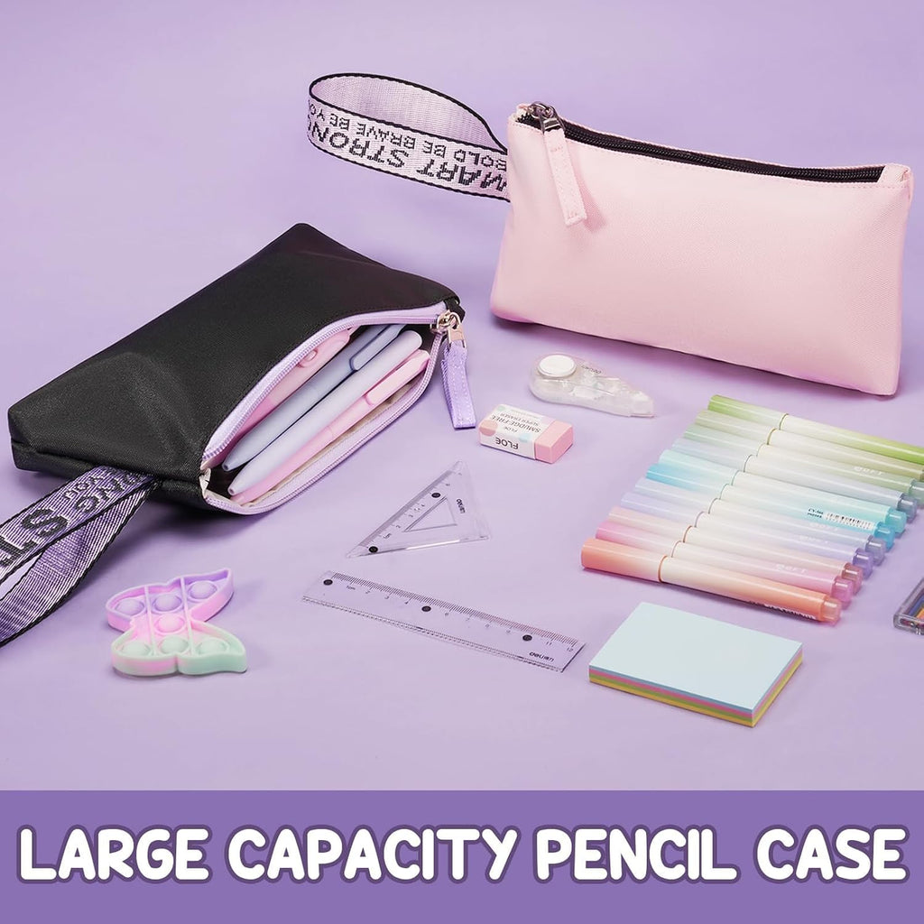 Backpack for Girls, 3 PCS Waterproof Girls Backpack with Lunch Box | W/ Pencil Case, Kid Backpacks for Teen Girl Kindergarten Elementary Middle High School Student Back to School Kid Bookbag Set