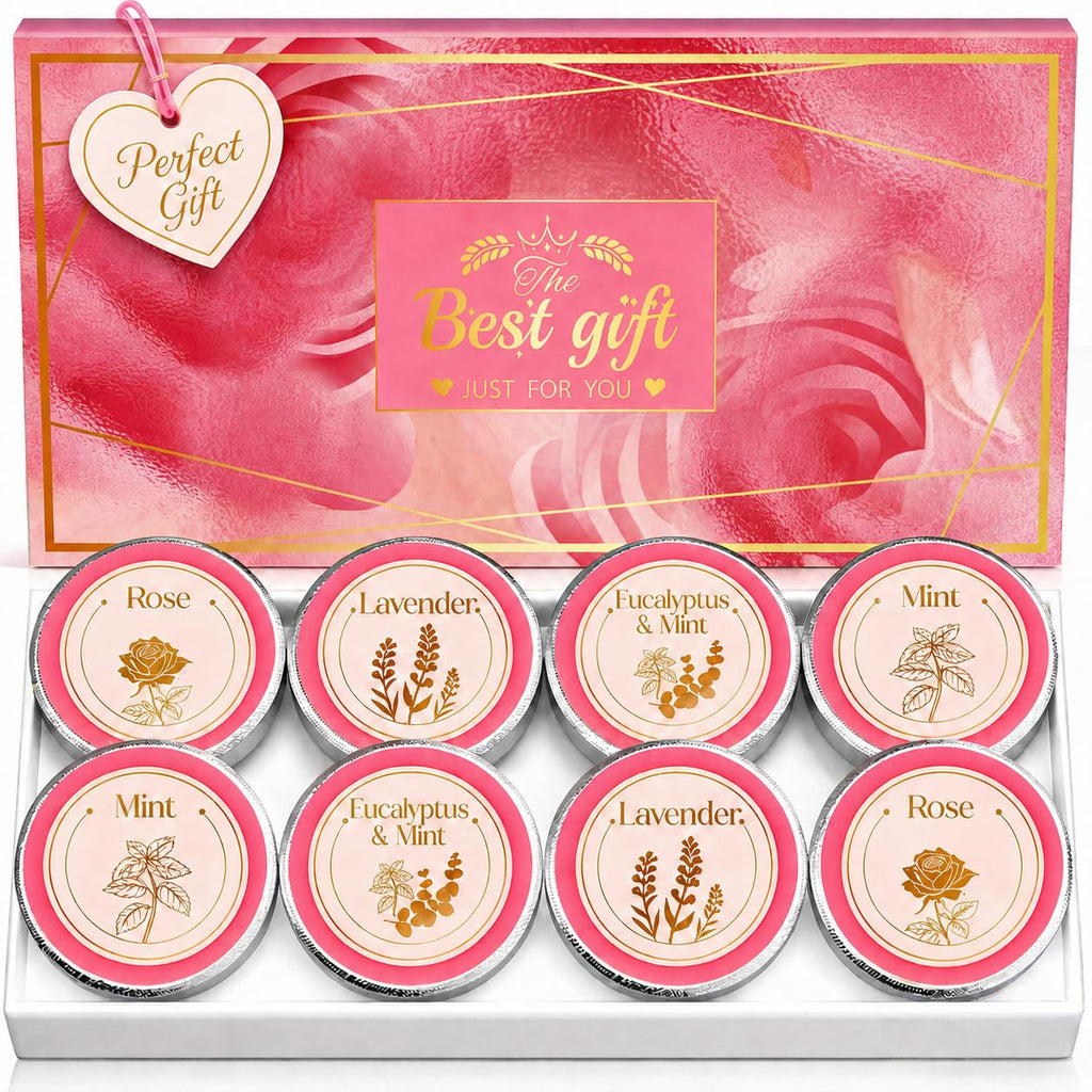 Shower Steamers Aromatherapy, Birthday Pink Gift for Women Grandma Mom Wife | Shower Bombs Natural Essential Oil Self Care SPA Relaxation, Boo Basket Chirstmas Stocking Stuffers Gift for Women Mom Wife