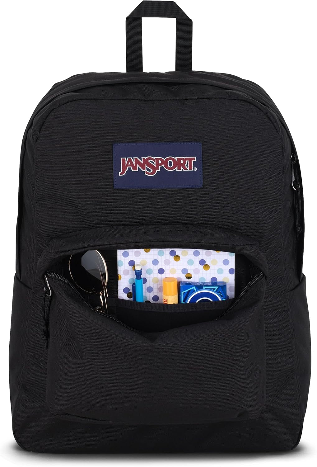 Superbreak One Backpacks - Durable, Lightweight Bookbag with 1 Main Compartment, Front Utility Pocket with Built-In Organizer - Premium Backpack, Black