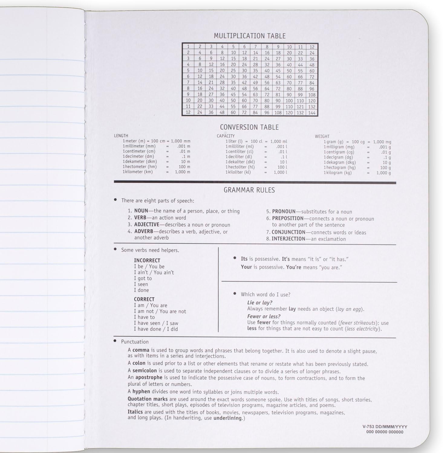 Composition Notebook, Wide Ruled 7.5" X 9.75" Paper, 100 Sheets, Assorted Colors, 6 Pack (950054-ECM)
