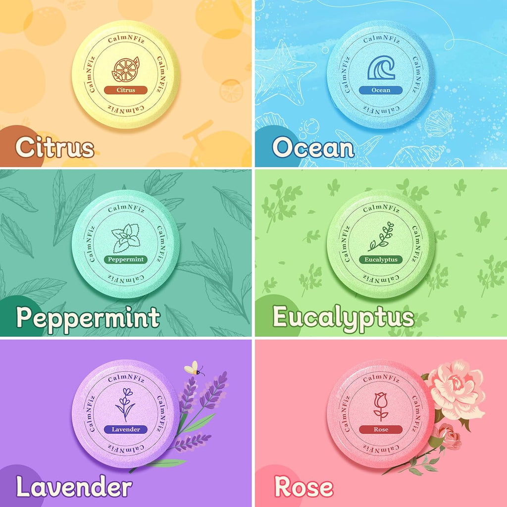 6 Pack Shower Steamers Aromatherapy, Birthday Gifts for Women Men, Mother’S Day Gifts for Wife Mom Grandma Daughter Teen, Relaxation Self Care Natural Essential Oil