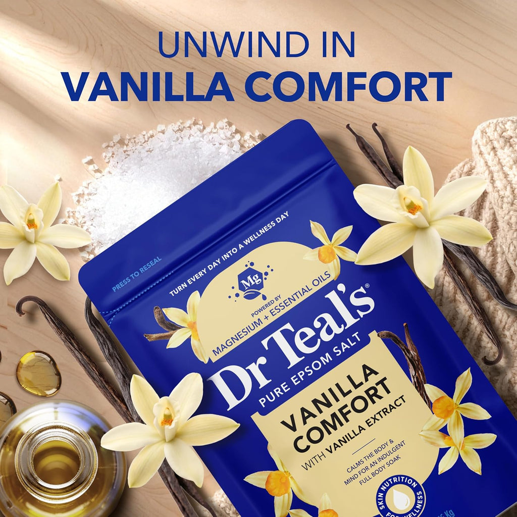 Epsom Salt Magnesium Soak, Vanilla Comfort, 3 Lbs