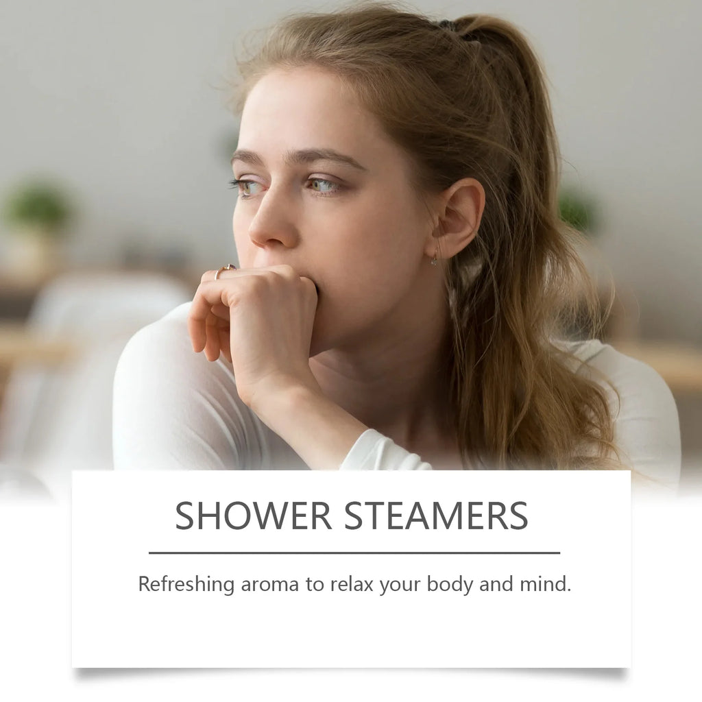 Shower Steamers Aromatherapy Long Lasting Lavender Rose Fragrance Relaxing Mind Body Soothing Shower Steamers Tablets